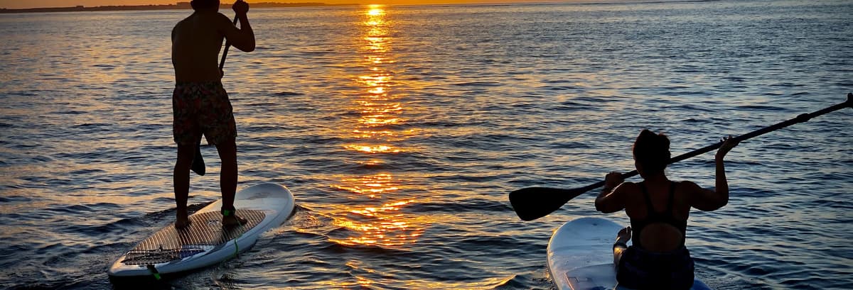 Paddle surf en Cancún al amanecer